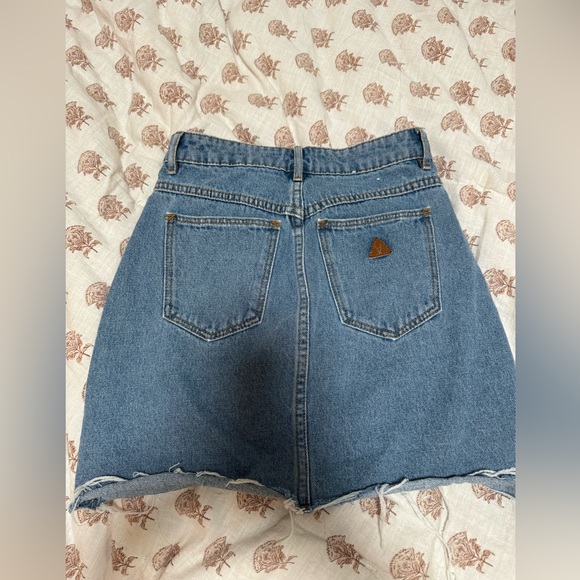 ABRAND A Skirt as seen in Nordstrom and Urban Outfitters Jean Skirt SIZE 24 - Picture 8 of 10